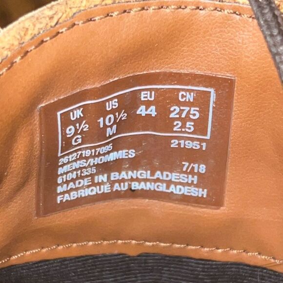 Clarks Wingtip Oxford – Brown Leather, Men’s Size 10.5 - Picture 2 of 7